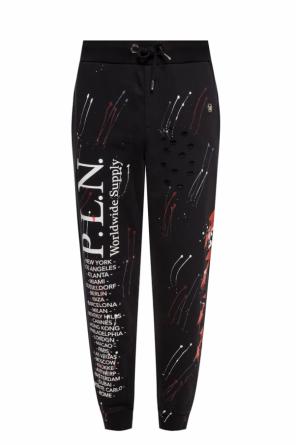 Printed sweatpants with holes, zdjęcie 1 Printed sweatpants with holes od Philipp Plein